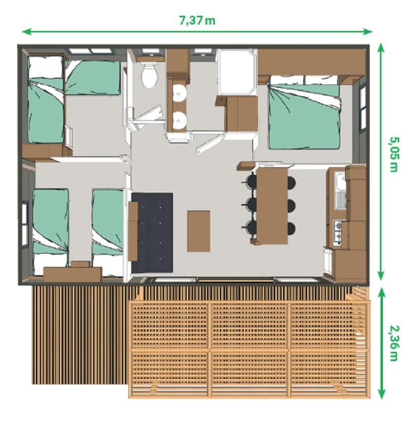 סן-ז'ירון Camping 3 Etoiles - Piscine Chauffee - Vue Montagne מראה חיצוני תמונה